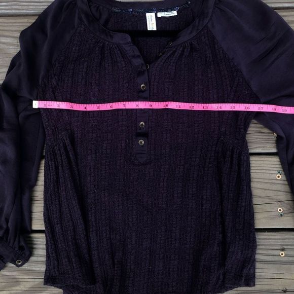 Anthropologie 🐾 Meadow Rue Purple Button Blouse Size XS - Picture 6 of 7